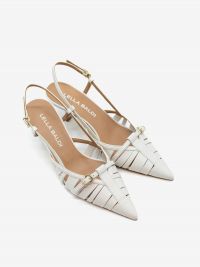 LELLA BALDI Chanel tc 5 cm pelle con fibbia Bianco