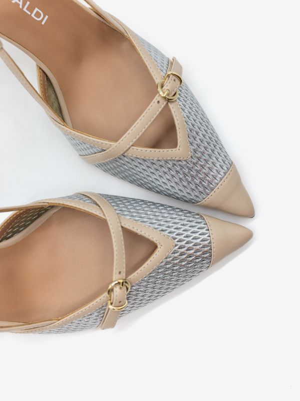 LELLA BALDI Chanel tc 7 cm cipria/argento + fibbia