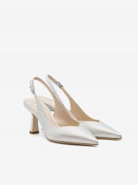 LELLA BALDI Chanel pelle tc 7 cm Argento