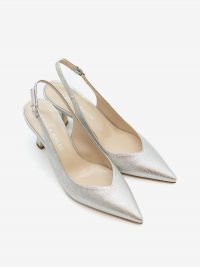 LELLA BALDI Chanel pelle tc 7 cm Argento