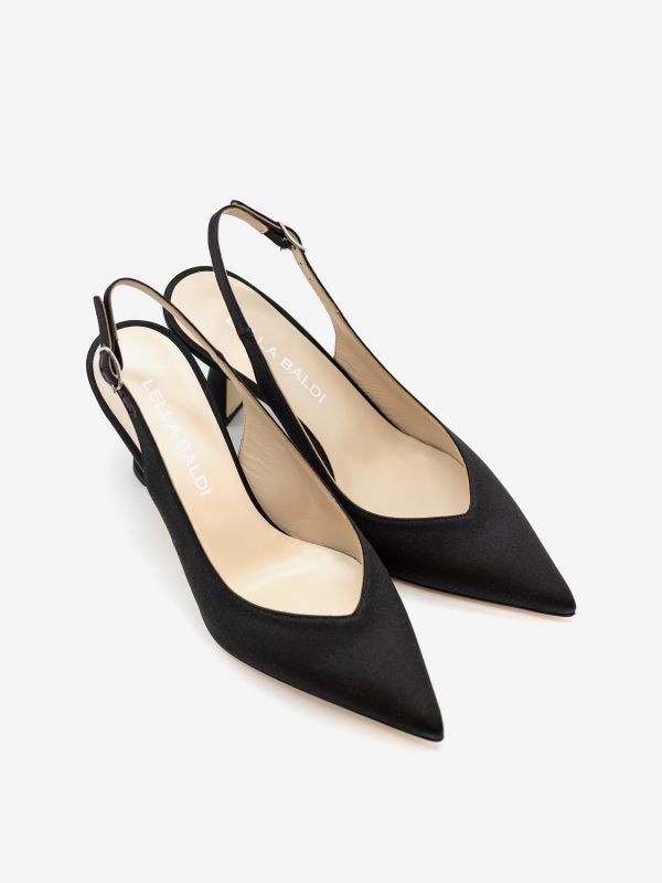 LELLA BALDI Chanel raso tc 7 cm Nero