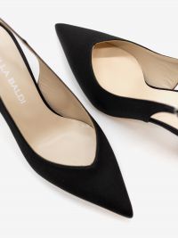 LELLA BALDI Chanel raso tc 7 cm Nero LELLA BALDI Chanel raso tc 7 cm Nero