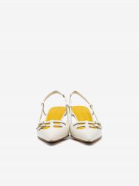 MARA BINI Chanel tc 5 cm con fibbie Panna