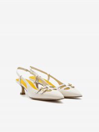 MARA BINI Chanel tc 5 cm con fibbie Panna