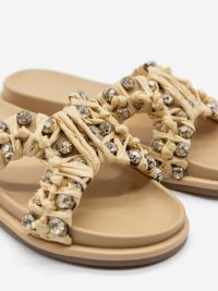 NOA HARMON Ciabatta raffia Beige NOA HARMON Ciabatta raffia Beige