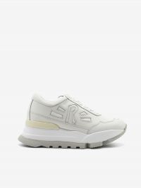 RUCOLINE Sneakers pelle tc 7 cm Bianco