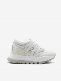 RUCOLINE Sneakers tc 7 cm + dettaglio argento Bianco