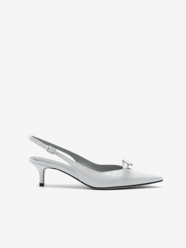 ROBERTO FESTA Slingback pelle con fiocchetto tc 50 Bianco