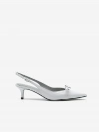 ROBERTO FESTA Slingback pelle con fiocchetto tc 50 Bianco