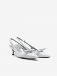 ROBERTO FESTA Slingback pelle con fiocchetto tc 50 Bianco