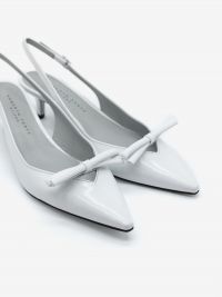 ROBERTO FESTA Slingback pelle con fiocchetto tc 50 Bianco