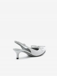 ROBERTO FESTA Slingback pelle con fiocchetto tc 50 Bianco