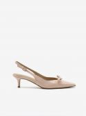 ROBERTO FESTA Slingback pelle con fiocchetto tc 50 Bianco