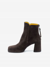 MARA BINI Stivaletto tc 60 plateau camoscio Testa di moro