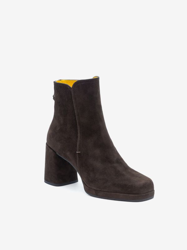 MARA BINI Stivaletto tc 60 plateau camoscio Testa di moro