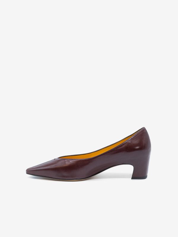 MARA BINI Decollete tc 50 a punta pelle Bordeaux