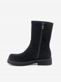 JEANNOT Stivaletto tc 10 camoscio con cerniera Nero