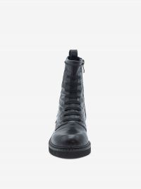 JEANNOT Stivaletto tc 10 pelle + finti lacci Nero