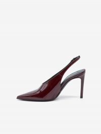 GUGLIELMO ROTTA Slingback tc 9 cm vernice Bordeaux