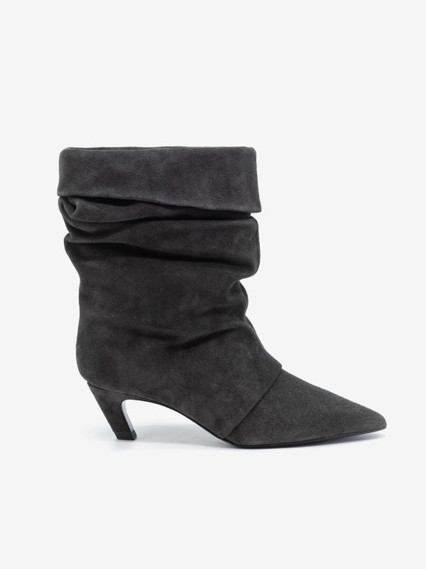 A.S.H. Stivaletto camoscio arricciato tc 50 Marrone