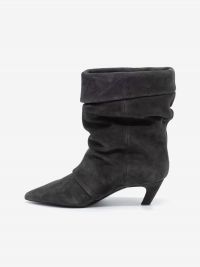 A.S.H. Stivaletto camoscio arricciato tc 50 Grigio