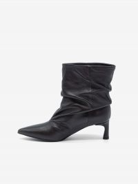 HALMANERA Stivaletto tc 5 cm gambale arricciato Marrone