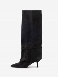 LELLA BALDI Stivale camoscio con fibbia tc 70 Testa di moro