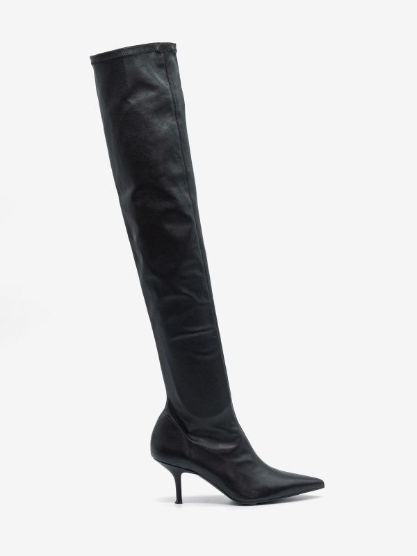 LELLA BALDI Stivale tc 70 nappa stretch Nero