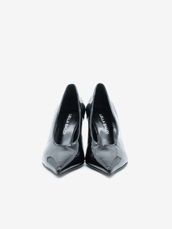 LELLA BALDI Decollete vernice tc 70 Nero