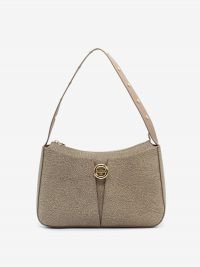 BORBONESE Borsa hobo graffiti media taupe 