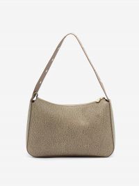 BORBONESE Borsa hobo graffiti media taupe 