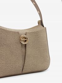BORBONESE Borsa hobo graffiti media taupe 