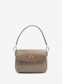 BORBONESE Borsa hobo graffiti media taupe 