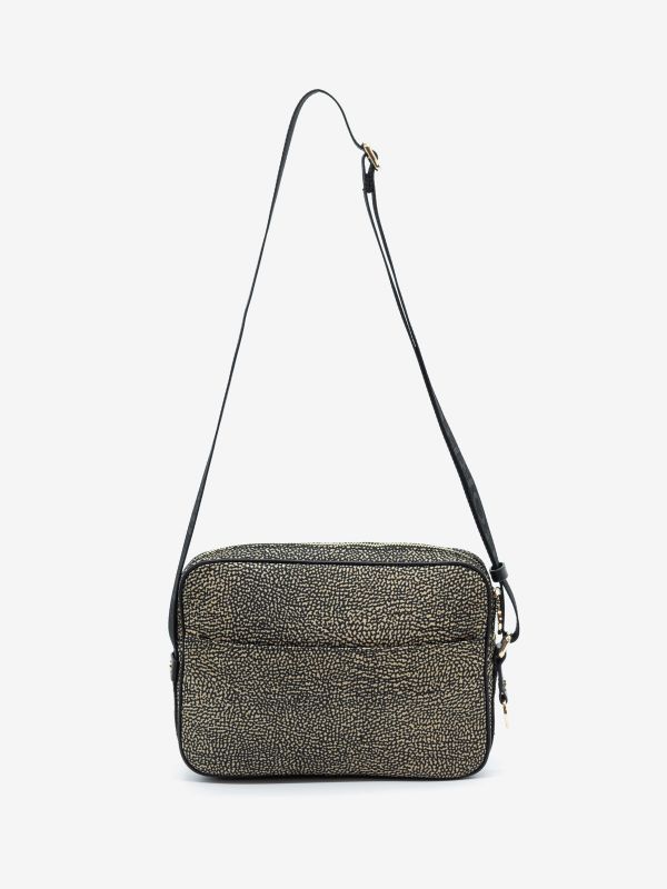 BORBONESE Camera case a tracolla tessuto classico 