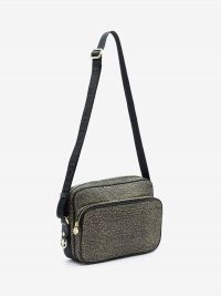 BORBONESE Camera case a tracolla tessuto classico 