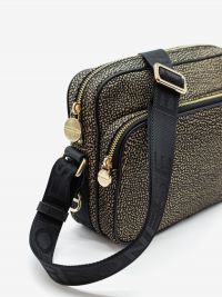 BORBONESE Camera case a tracolla tessuto classico 