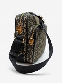 BORBONESE Camera case a tracolla tessuto classico 