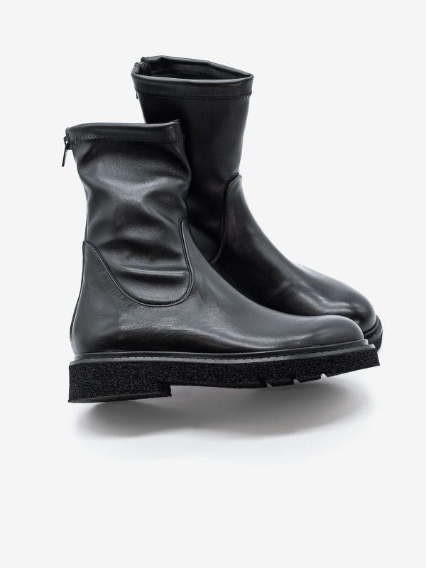 GUGLIELMO ROTTA Beatles pelle elasticizzata Nero