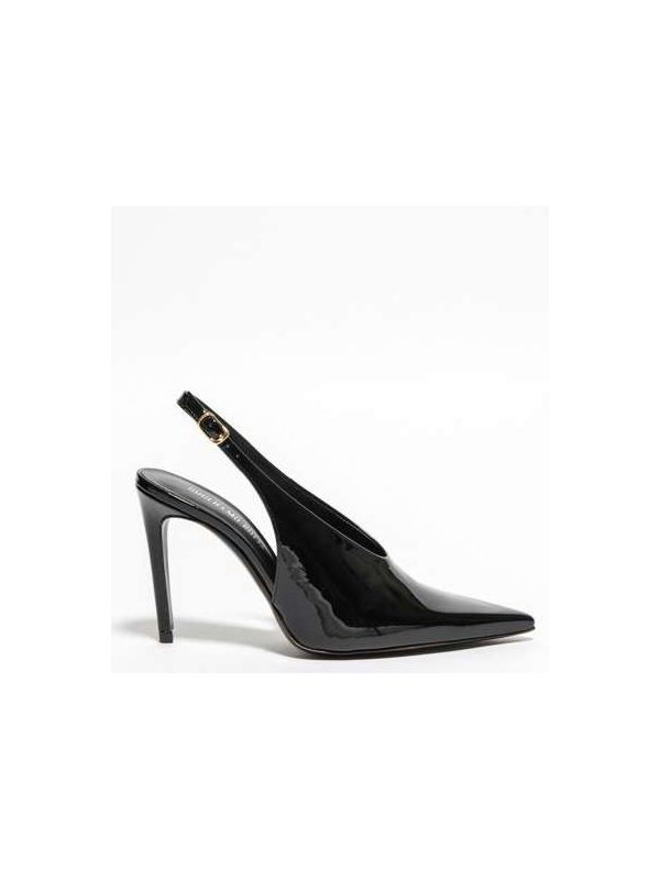 GUGLIELMO ROTTA Slingback tc 90 vernice Nero