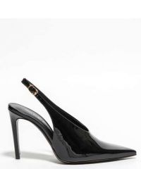 GUGLIELMO ROTTA Slingback tc 90 vernice Nero