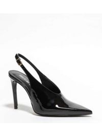 GUGLIELMO ROTTA Slingback tc 90 vernice Nero
