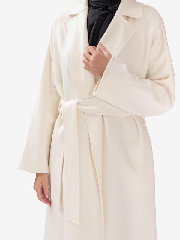 P.A.R.O.S.H. Cappotto lungo vestaglia Panna