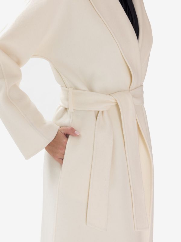 P.A.R.O.S.H. Cappotto lungo vestaglia Panna