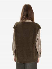P.A.R.O.S.H. Gilet lana con tasche Verde oliva