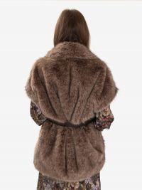 P.A.R.O.S.H. Gilet crèpe con cintura 