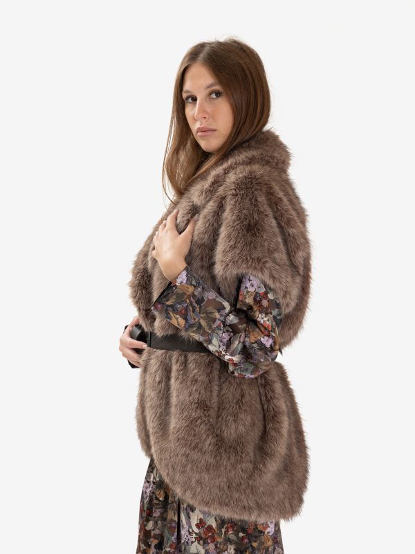 P.A.R.O.S.H. Gilet crèpe con cintura 