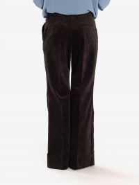P.A.R.O.S.H. Pantalone velluto palazzo Marrone