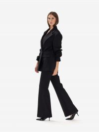 P.A.R.O.S.H. Pantalone palazzo frescolana Nero
