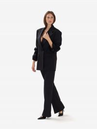 P.A.R.O.S.H. Pantalone palazzo frescolana Nero