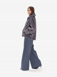 ERIKA CAVALLINI Pantalone palazzo frescolana Grigio